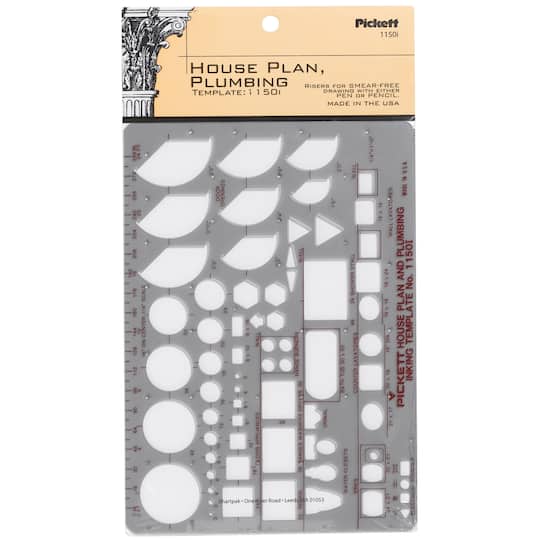 Pickett House Plan & Plumbing Inking Template | Michaels®